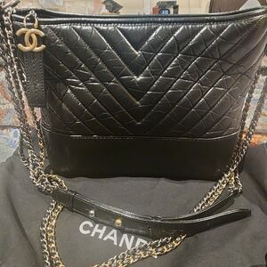 CHANEL Gabrielle Black Medium Crossbody Bag
